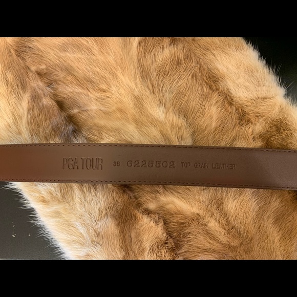 brown pga tour leather belt - Picture 5 of 5